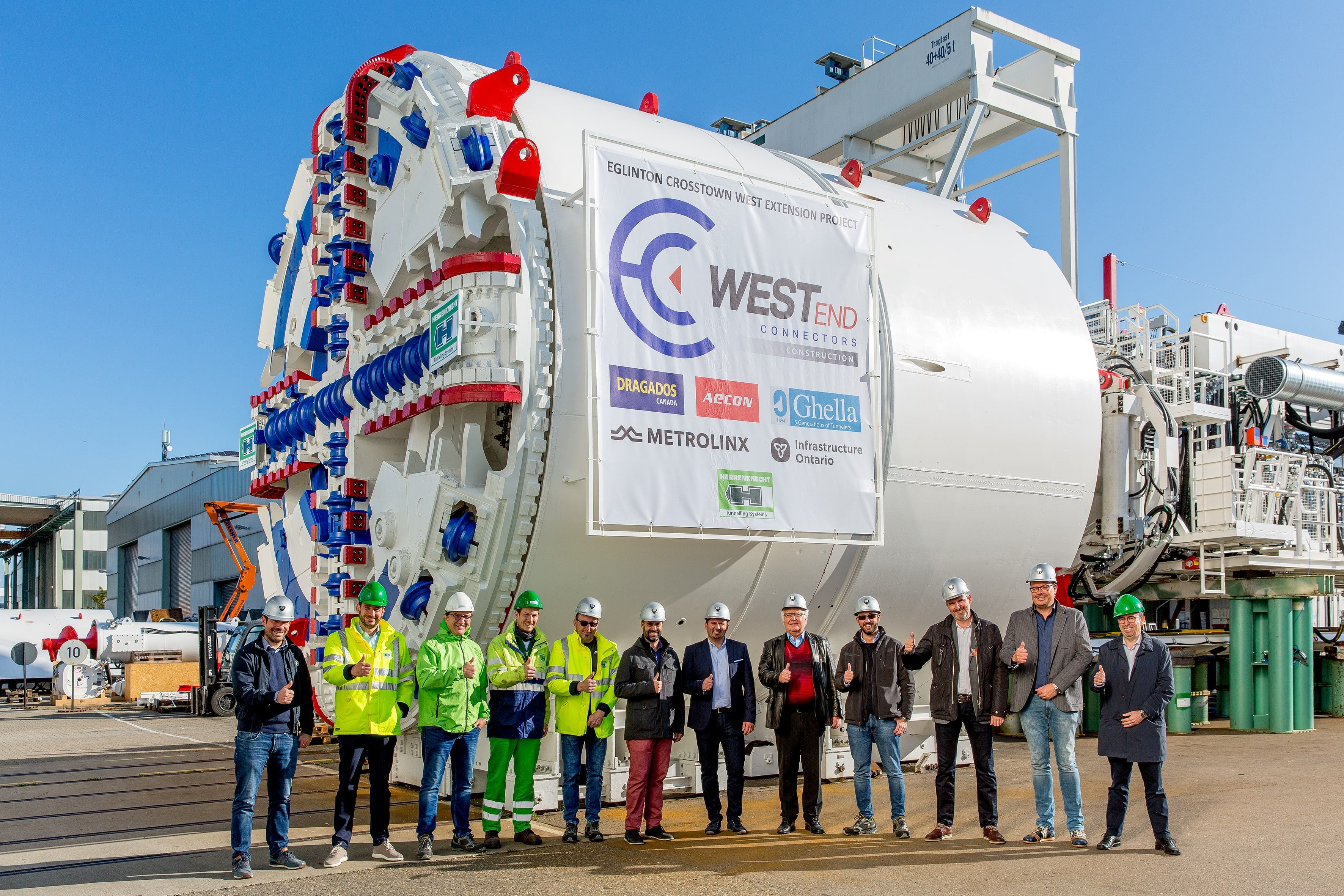 The two EPB TBMs for the Advance Tunnel for the Eglinton Crosstown West  extension have passed the FAT Test | Ghella